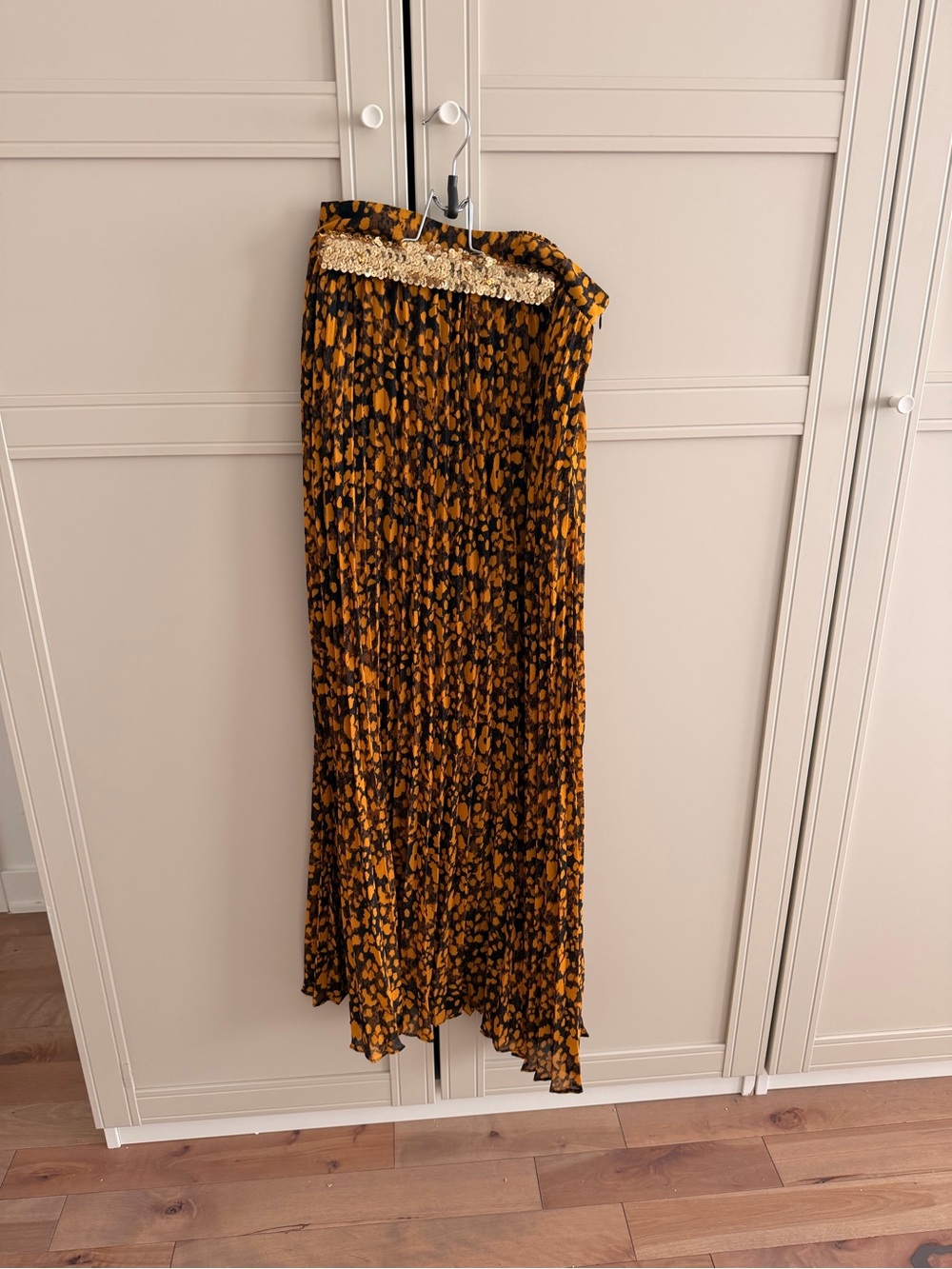 Ba&sh  Printed Pleated Maxi Skirt